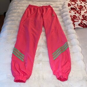 💚Adidas Swarovski crystal track pants🩷